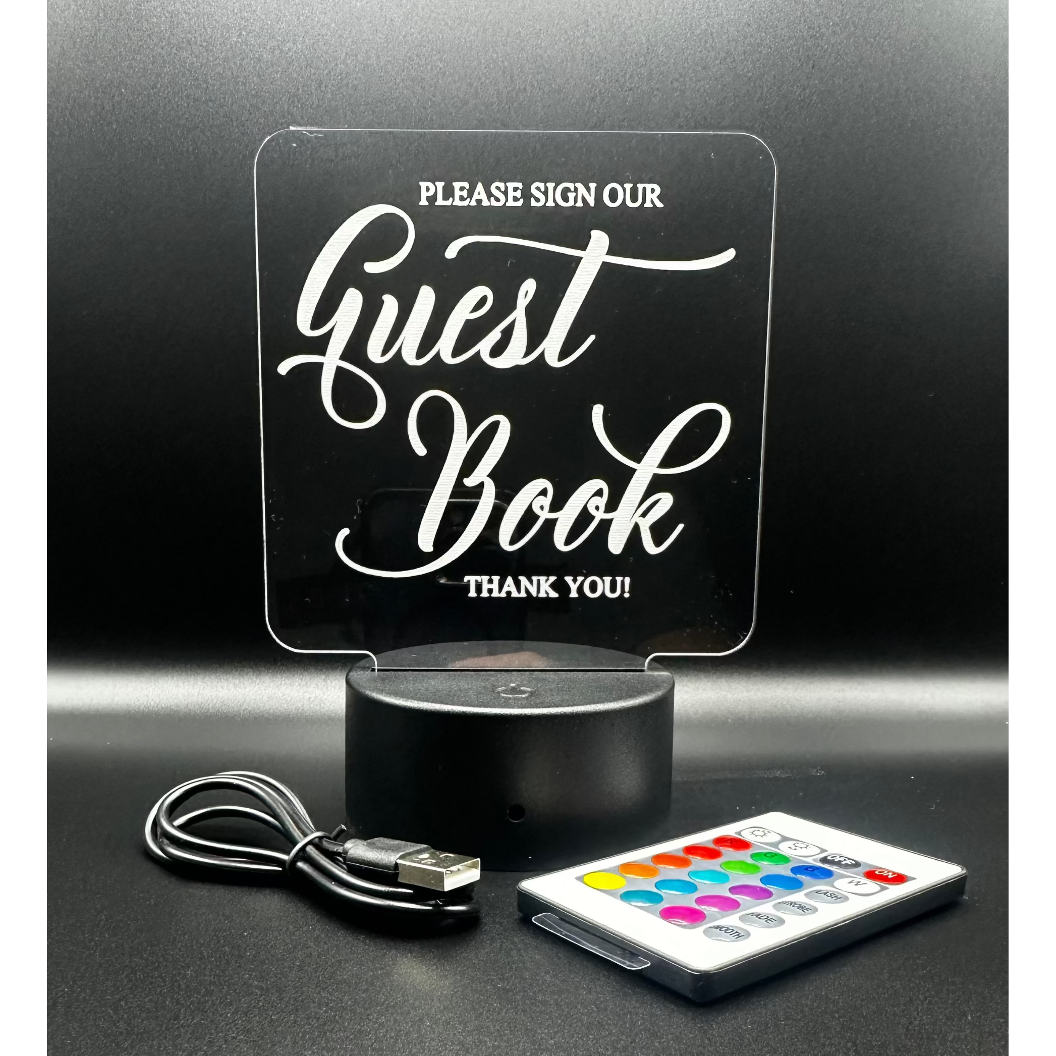Wedding & Menu LED Acrylic Display