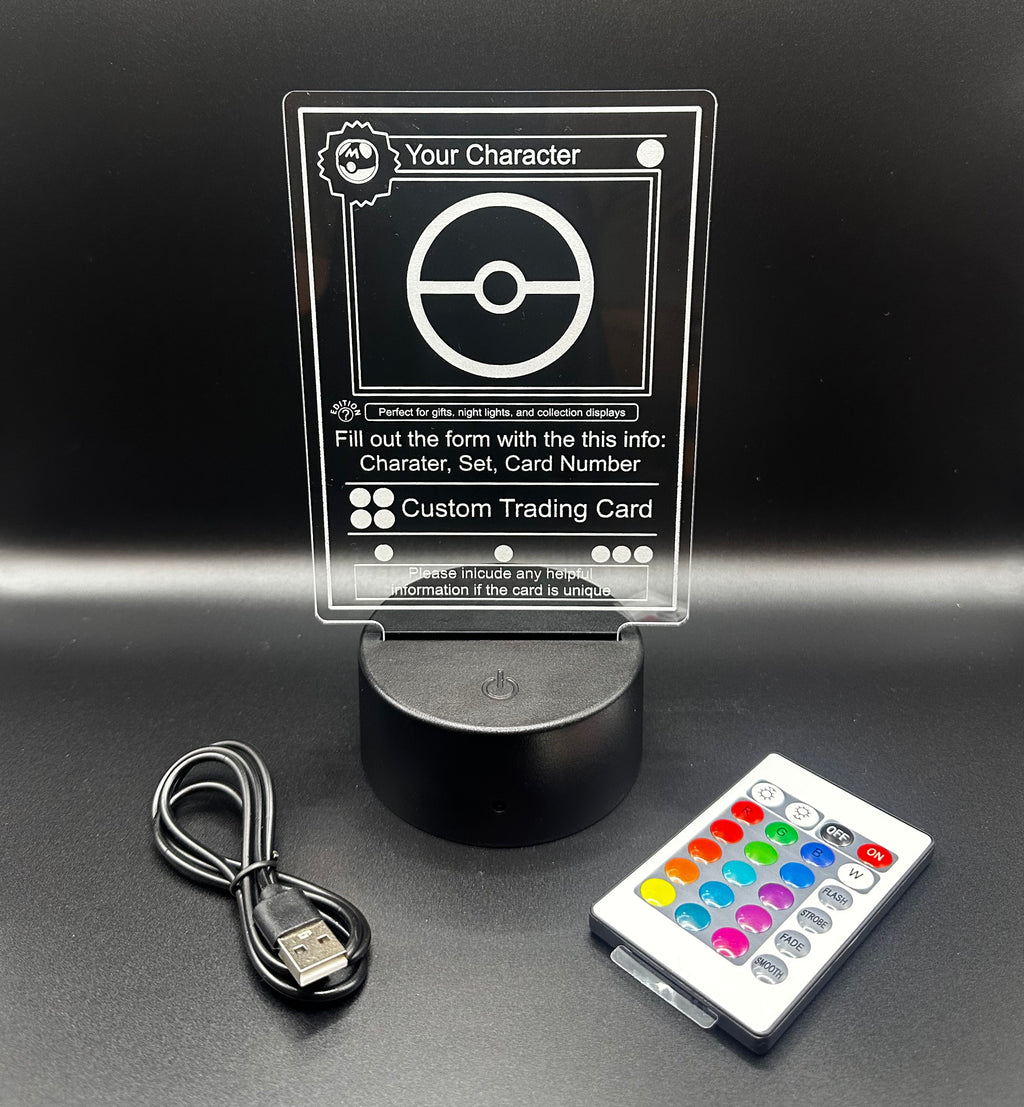 Custom LED Trading Card Display