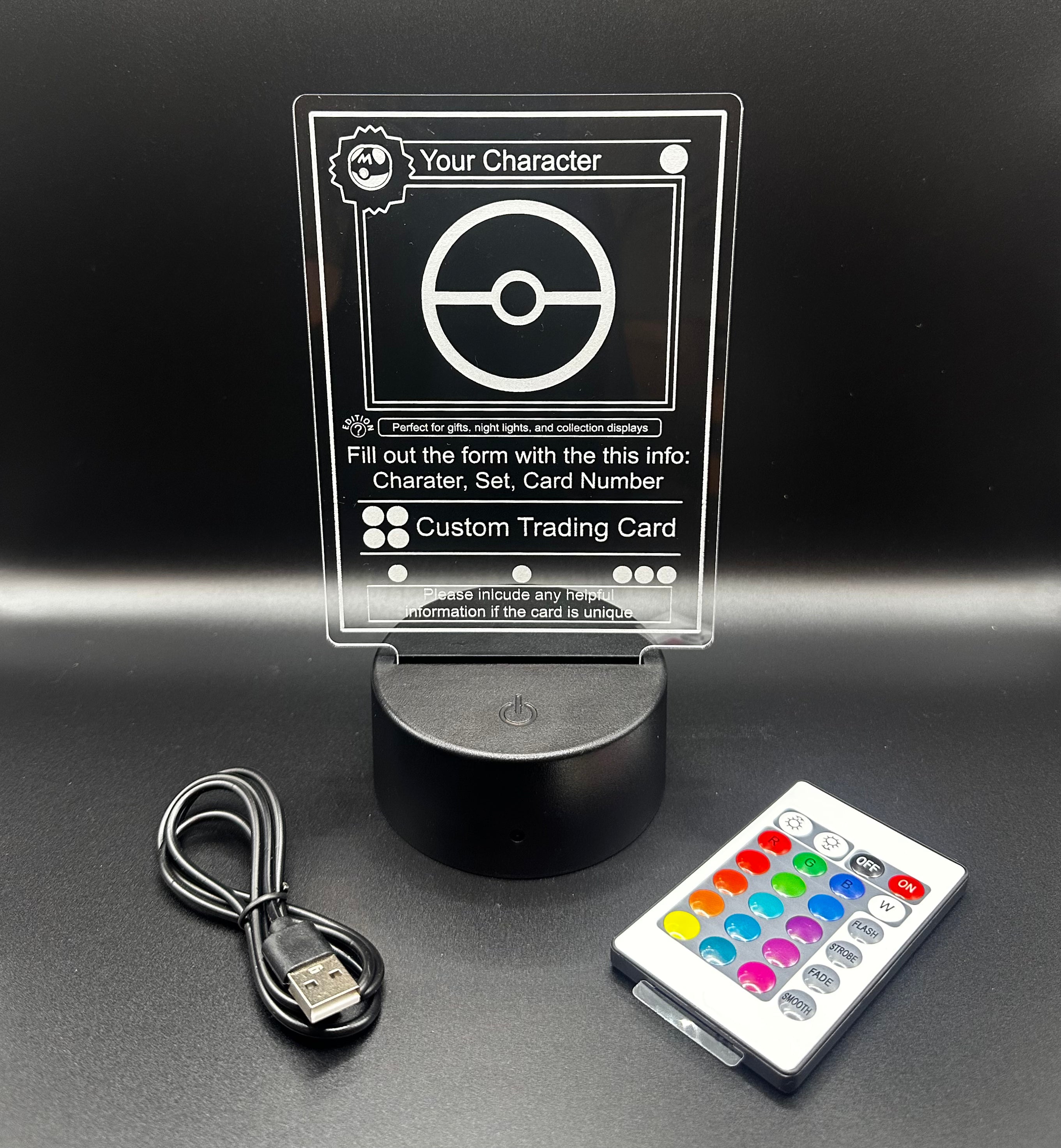 Custom LED Trading Card Display