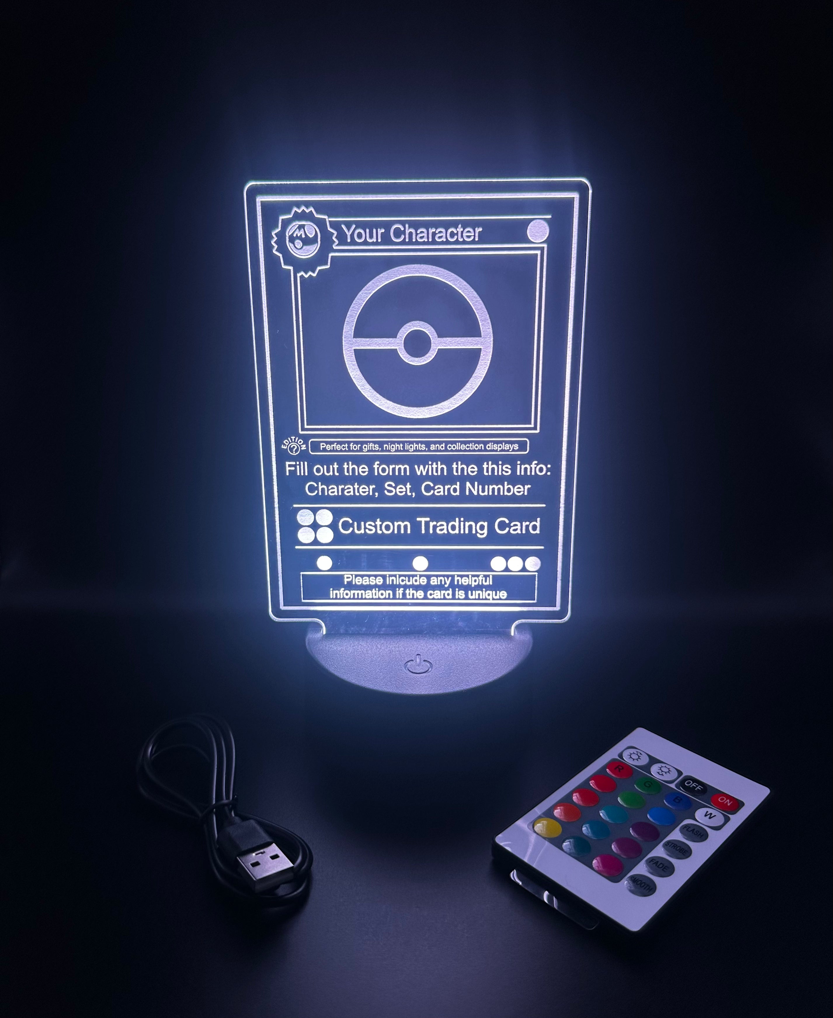 Custom LED Trading Card Display