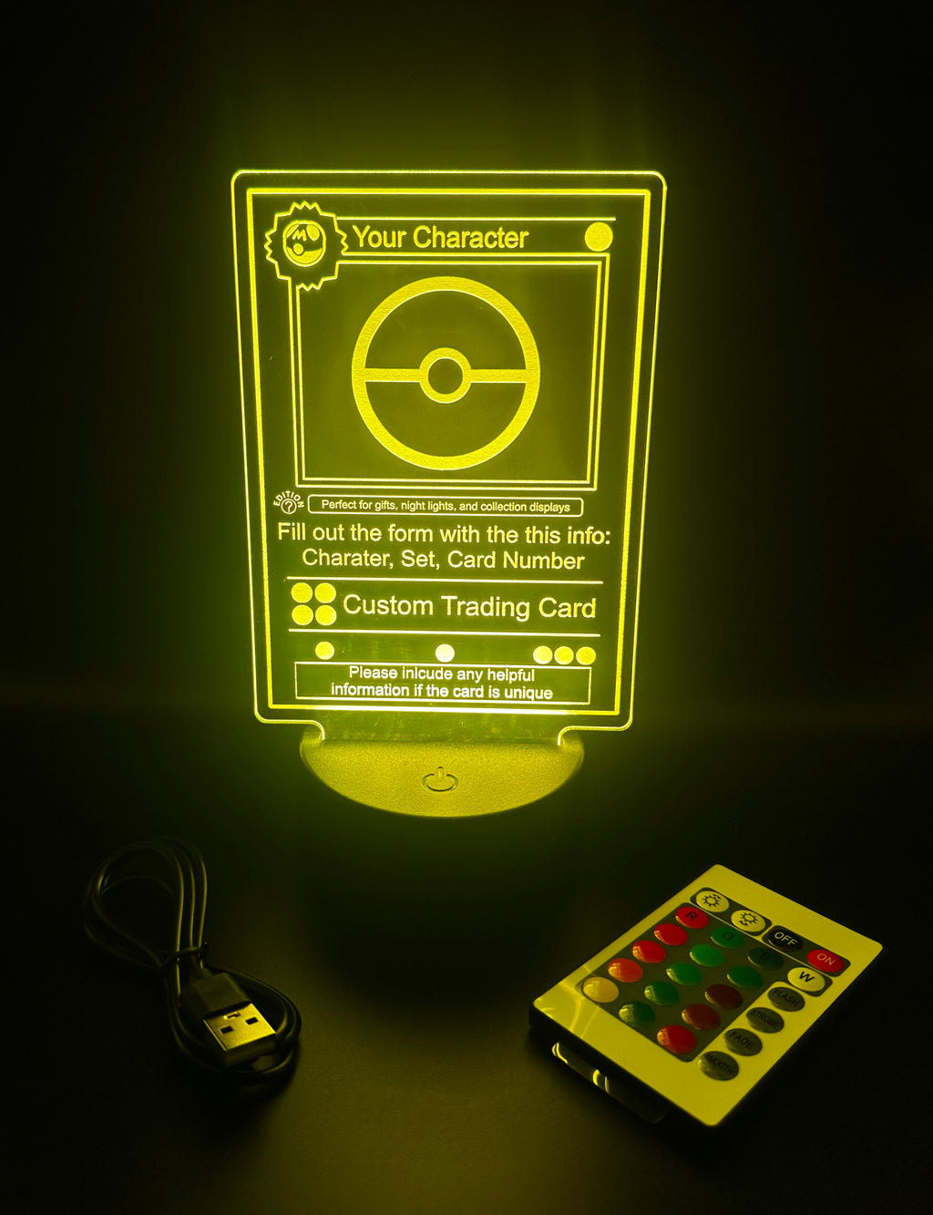 Custom LED Trading Card Display