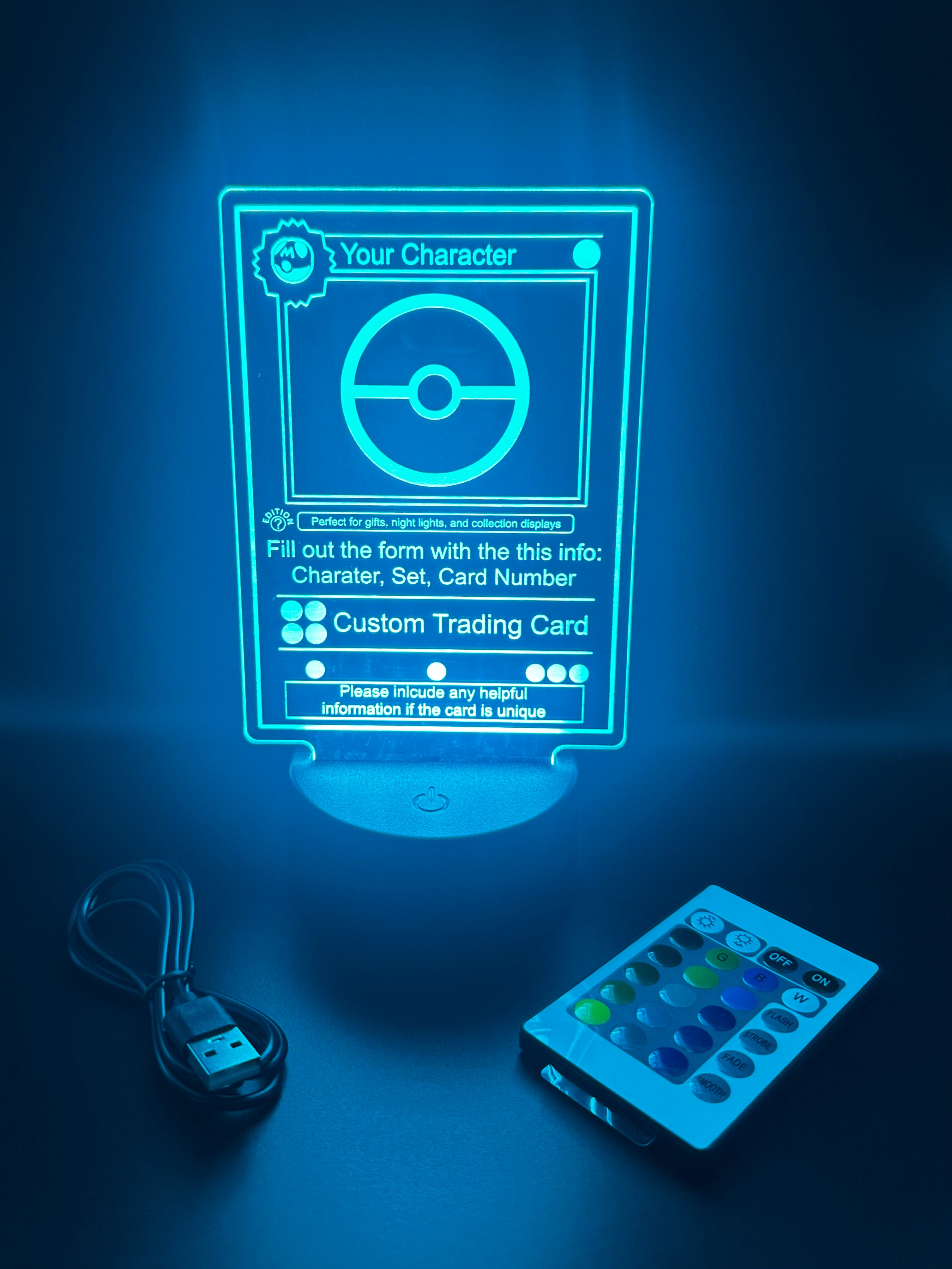 Custom LED Trading Card Display