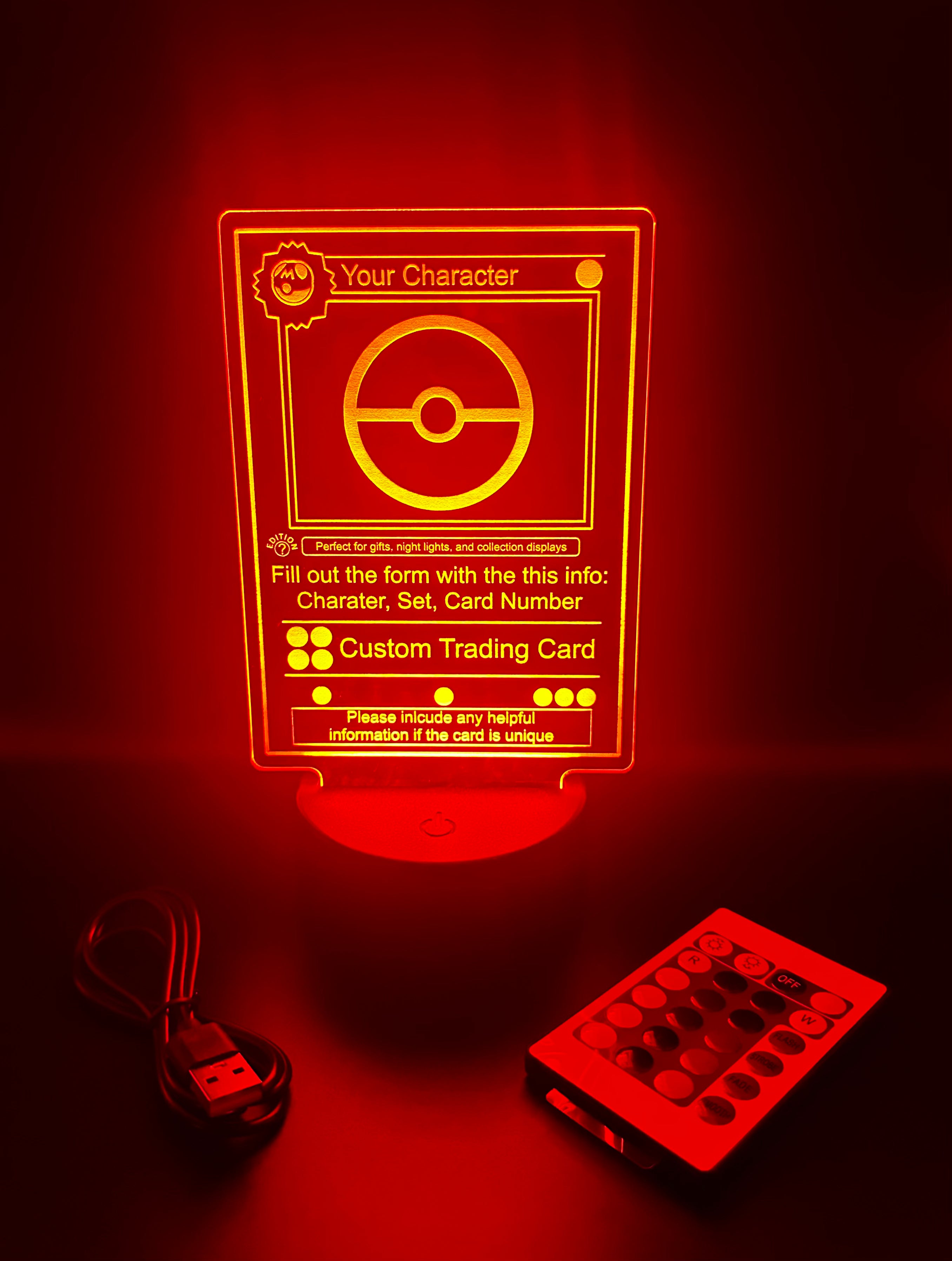 Custom LED Trading Card Display